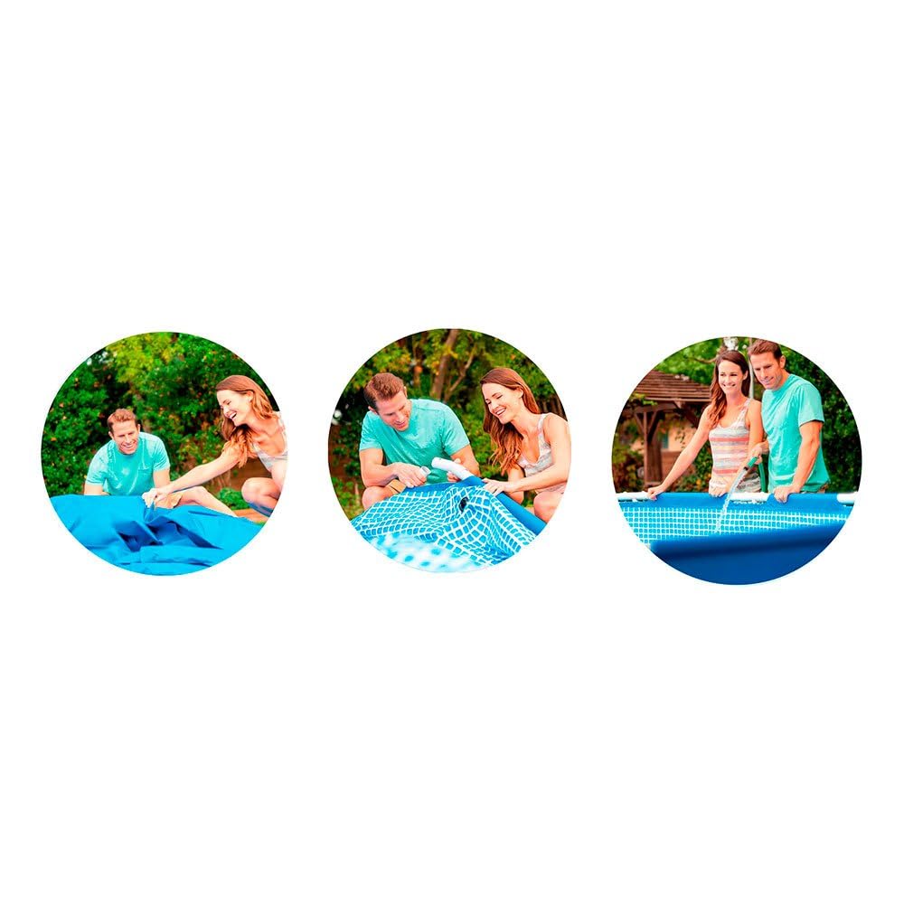 Intex 28212NP – Aufstellpool Metal Frame Rund, Filterpumpe 2006 L/h, 6503 L, Stahl und PVC, Blau, 366x76 cm