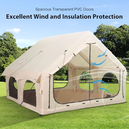 Carpa Inflable KNUO 2025 10x10ft para Camping, 5-8 Personas miniatura 4