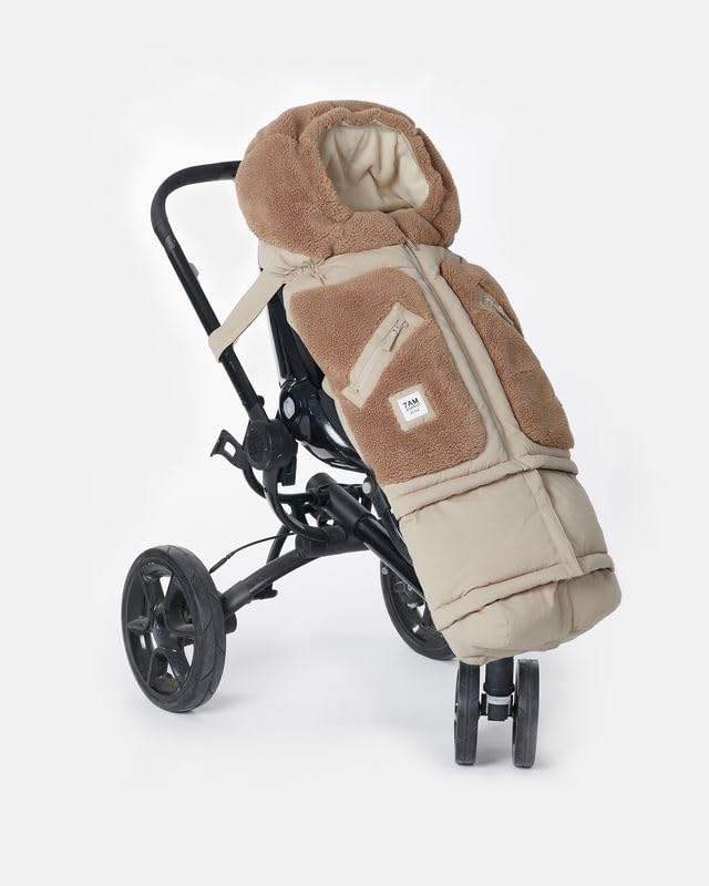 Miniatura 2 de 7AM Enfant Saco para cochecito y asiento de automóvil, manta ajustable de invierno con cremallera para niño y niña, saco de dormir cálido con