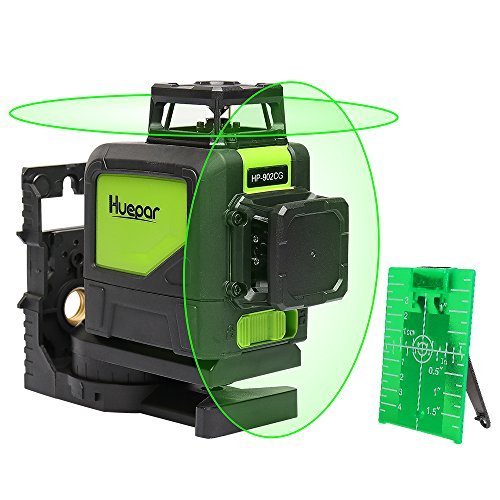 Amazon | Huepar 2x360° レーザー墨出し器 グリーン 緑色