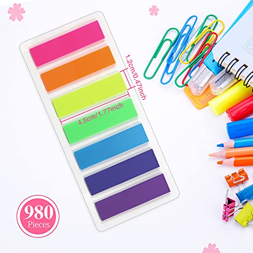 Image of Moinker Adhesive Strips, Markers, Film, Text Strips, Notes, Markings, Small Flags, Sticky Notes, Tabs, Writeable Labels (A-980 Pieces - Rectangular)