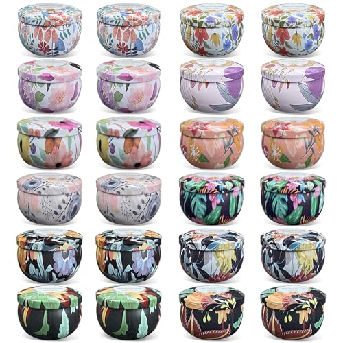 Scented Candles Gifts Set 24 Pack Soy Wax Travel Tin
