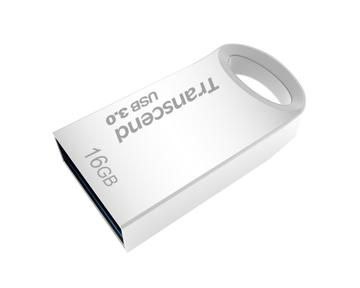 Transcend USB memory 16GB USB3.1 & USB 3.0 capless Silver impact drip-proof dust-proof TS16GJF710S