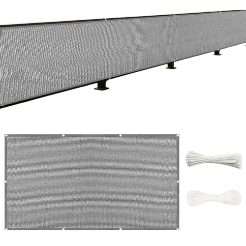 Résistant aux contre vent brise vue balcon gris opaque anti-regards