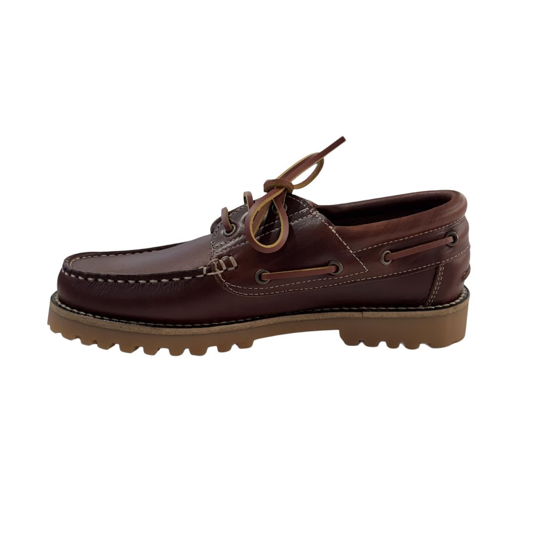Benavente Náuticos de Piel Clásicos para Hombre Zapatos con Cordones Suela Antideslizante