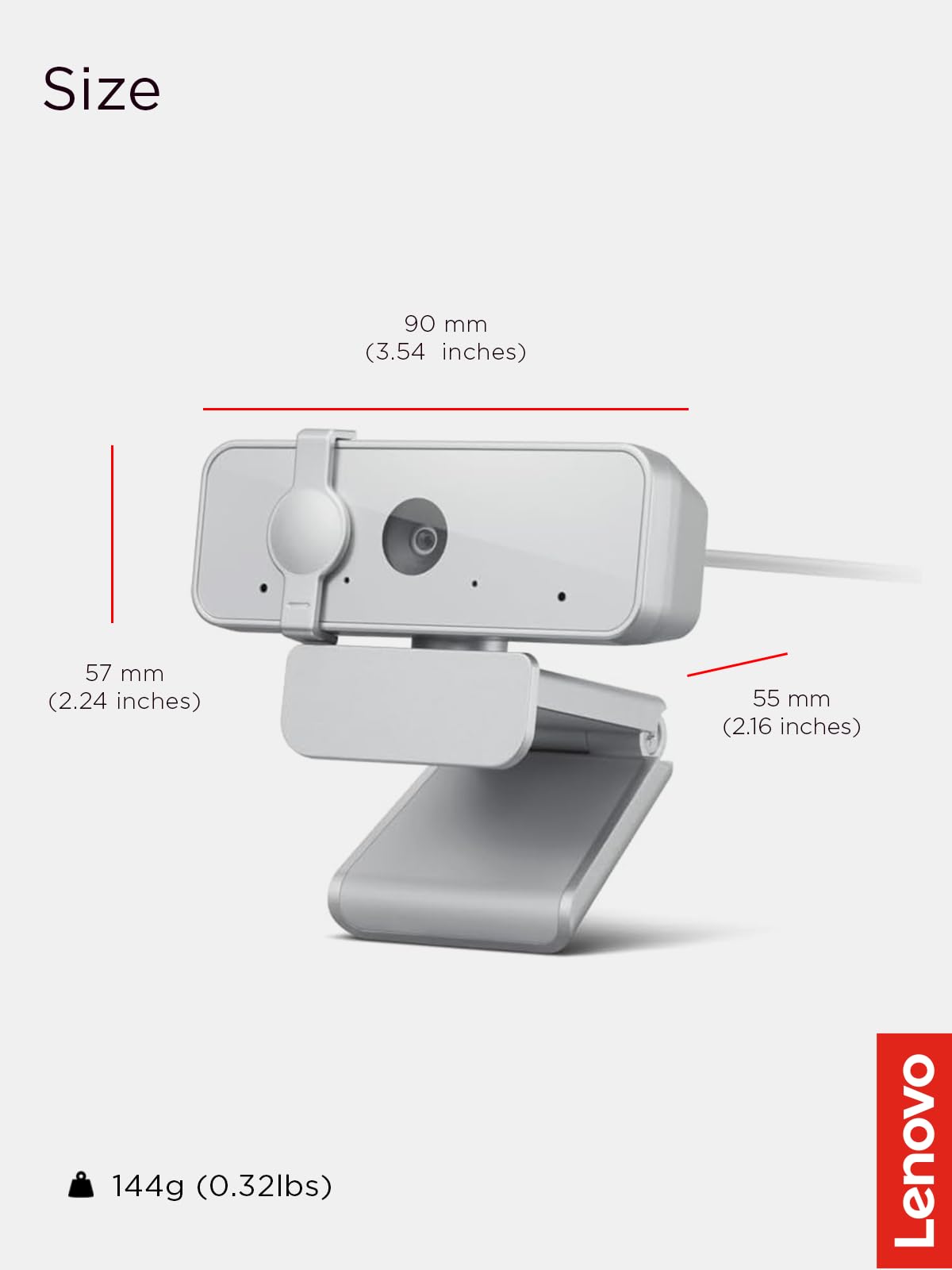 Amazon.com: Lenovo 310 FHD Webcam, 1080p, FHD Resolution @30 FPS