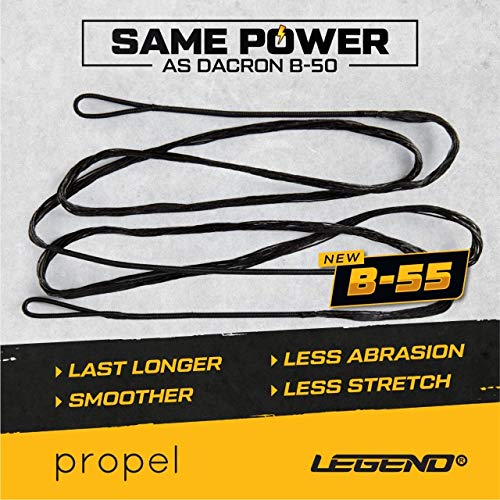 Legend - Recurve Bow String | Traditional Bow String | Dacron Bow String Replacement | Recurve Bow Accessories | Archery Equipment For Recurve Bow | Bowstring Amo 48In To 66In | 12-14-16 Strands #TOP1