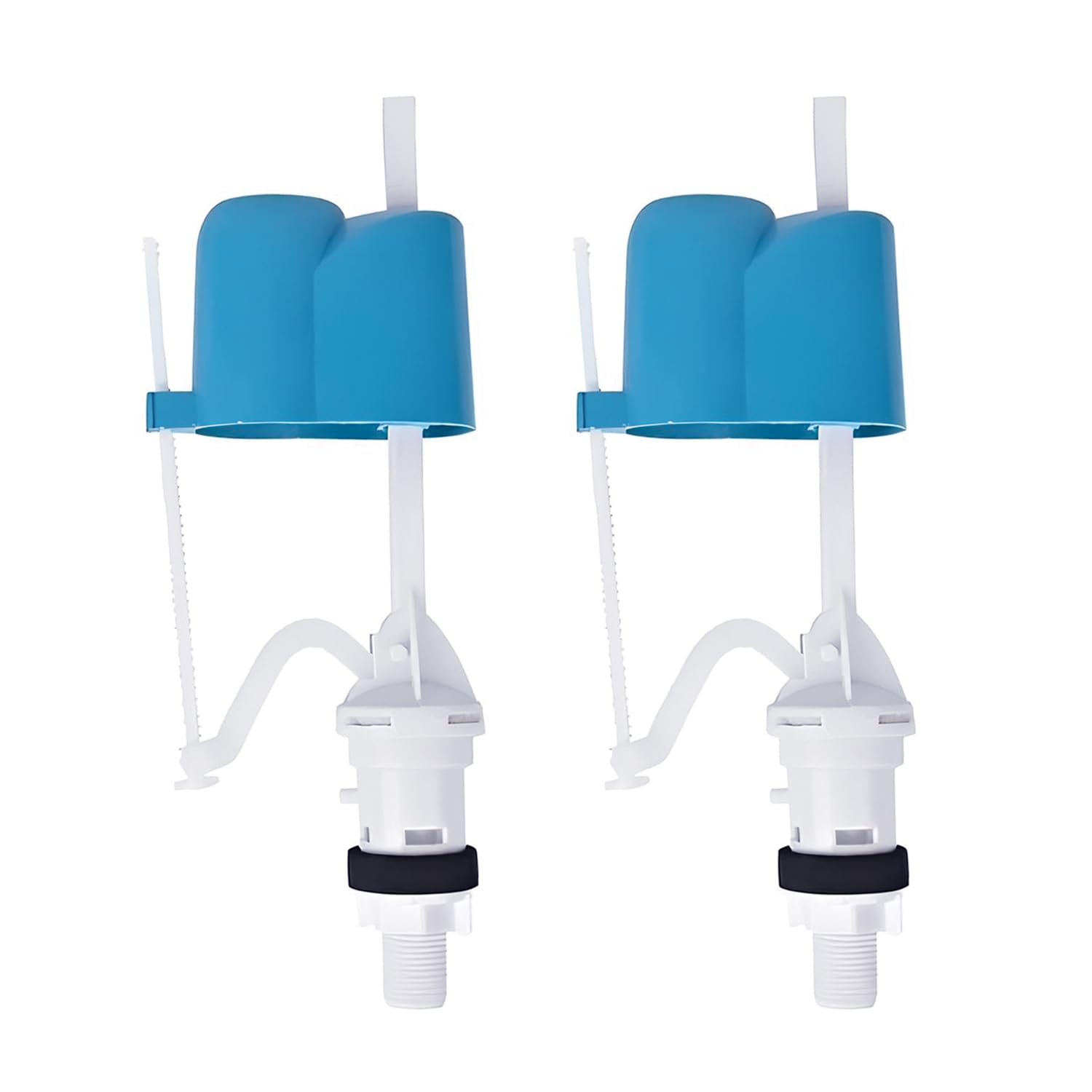 LUXART Toilet Flush Tank Adjustable 7 to 12 Inch Flush Tank Slim Ball Cock Repair Kit ABS Material Pack 2 Perfect Fits For One Pieces Toilet Commodes