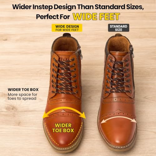 Image of Arkbird Mens Chelsea Boots, Stylish and Comfort Leather Chukka Ankle Boots with Zipper