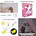 Pink Canopy for Girls Bed with Pre-Glued Glow in The Dark Unicorns - Princess Mosquito Net Room Decor - Kids & Baby Bedroom Tent with Galaxy Lights - 1 Opening Canopy Bed & Hanging Kit Included