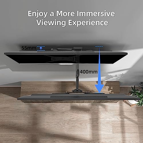 Image of suptek MAFD-L400 TV Wall Mount Swivelling Tilting and Extendable TV Mount for 32-55 Inch TVs or Monitors up to 31.8 kg Max. VESA 400 x 400 mm