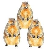 Petite figurine de marmotte - son design réaliste peut aider à rendre votre espace plus confortable et apporter une atmosphère plus relaxante, décoration de maison de statue animale