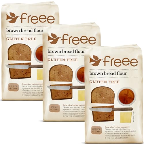 Doves Farm | Harina de pan integral sin gluten | 3 x 1kg