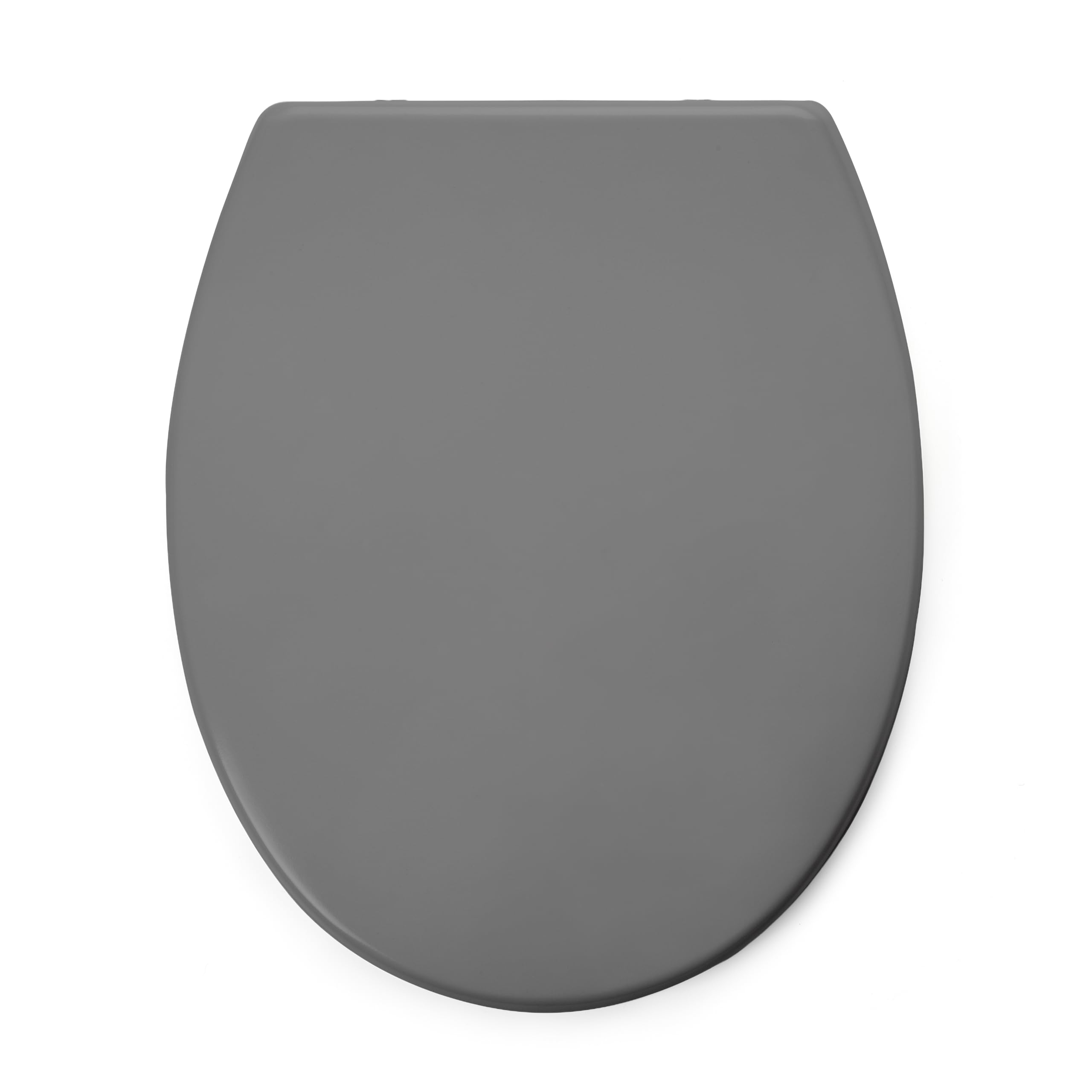 TATAY Sedile WC Comfort Compatibile con Sanitari Ovali Montaggio Facile | Sedile WC Bagno | Superficie Antibatterica | Rimozione Rapida | Forma Ovale | Compatibile con Sanitari Ovali, Grigio Scuro