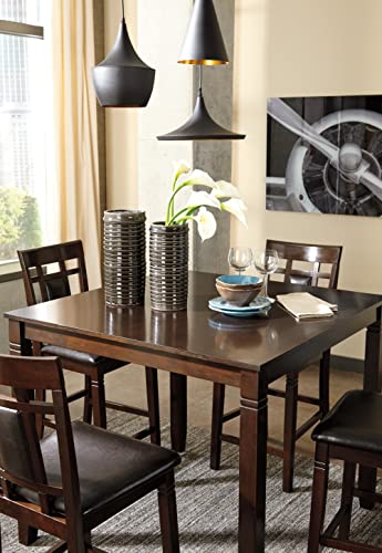 Signature Design By Ashley Bennox 5 Piece Counter Height Dining Set, Includes Table & 4 Barstools, Brown #TOP2
