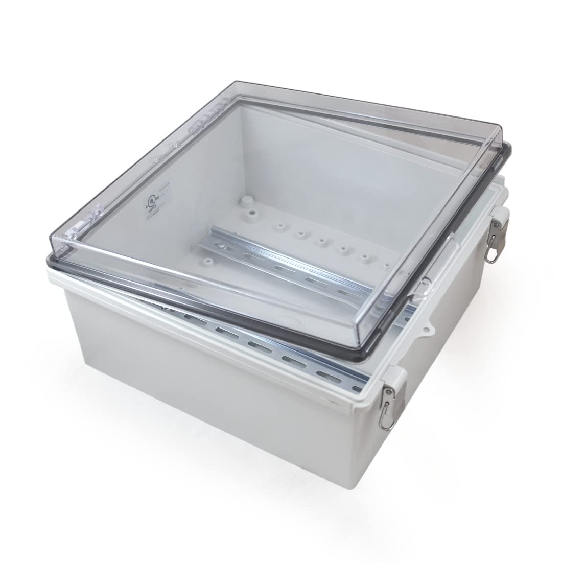 Watertight Enclosure with Hinged and Latching Lid - UL Listed - 11.8” x 11.8” x 5.9"