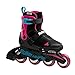 ROLLERBLADE キッズ インラインスケート MICROBLADE FREE ブラック×ピンク×ブルー 072218007Y9 マイクロブレード フリー ROLLERBLADE 子供 ジュニア 23.0-26.0cm