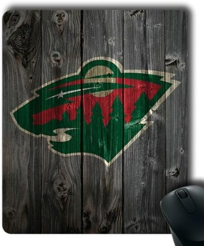 Minnesota Wild on Wood Rectangle Mouse Pad by eeMuse