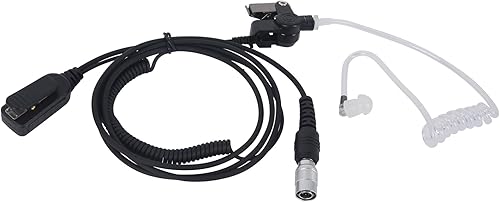 Miniatura 4 de xpr3300e xpr3500e xpr 3300e 3500e auricular QD de liberación rápida de desconexión rápida con micrófono PTT compatible con Motorola Radio (negro,