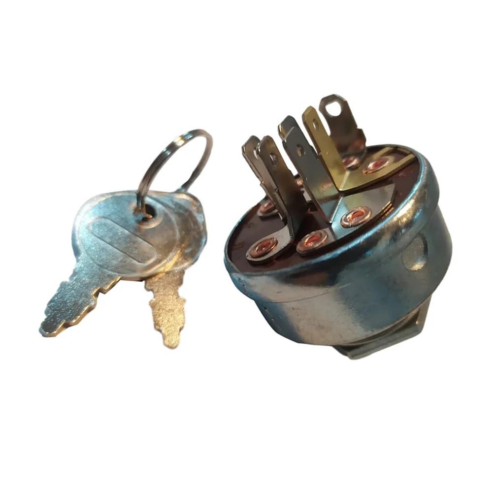 Interruptor de encendido para piezas de cortacésped Hustler 045898 llave de arranque 6 pines