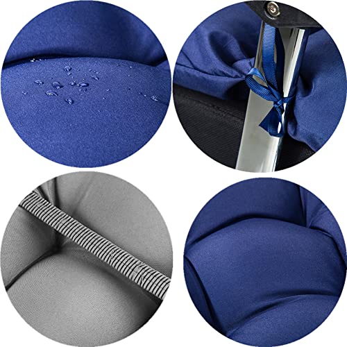 Gppsungd Waterproof Adirondack & Rocking Chair Cushion Indoor And Outdoor High Back Patio Cushions With Ties (Without Chair) (Gray, 1) #TOP5