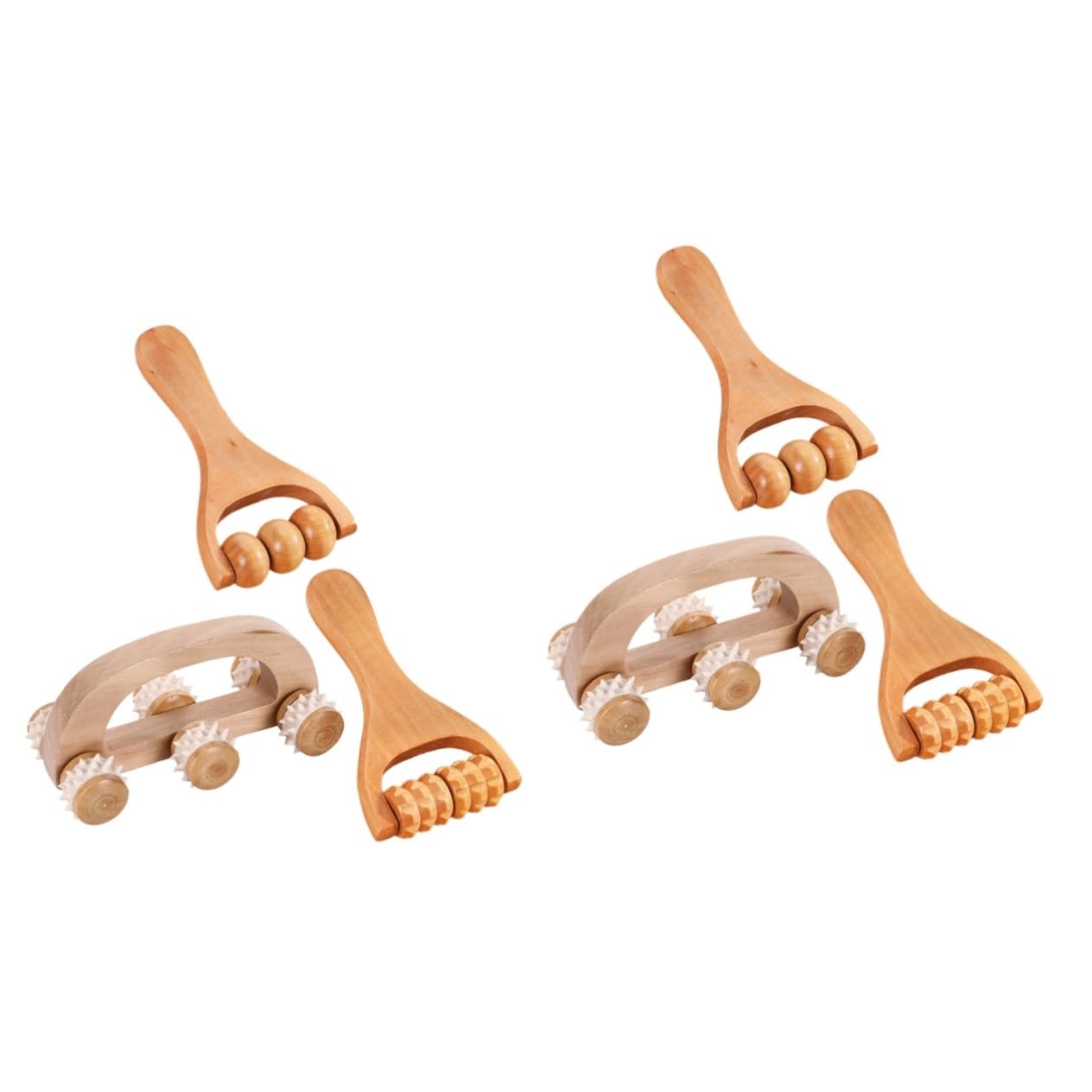 2 Set Set Massaggiatore Muscolo Massaggiatore Portatile Bob Kit Cervicale Attrezzo Manuale Per Massaggio Ai Piedi 3 Pezzi * 2