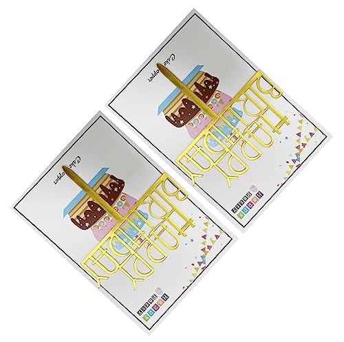 Decorazioni per torte di compleanno in oro