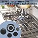 11PCS Gas Stove Burner Caps Set Comaptible for SABAF Stove Handles Lid Kit Metal Stove knob Cooker Hat Set Gas Stove Burner Replacement Caps Stove Top Cover Burner Head Parts