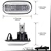 Mingrui test OEM Side Marker Light for 2000-2009 Hon'da S2000 S2K 2Pcs Fender Indicator Lamp Clear Lens With Amber Halogen Light Bulbs