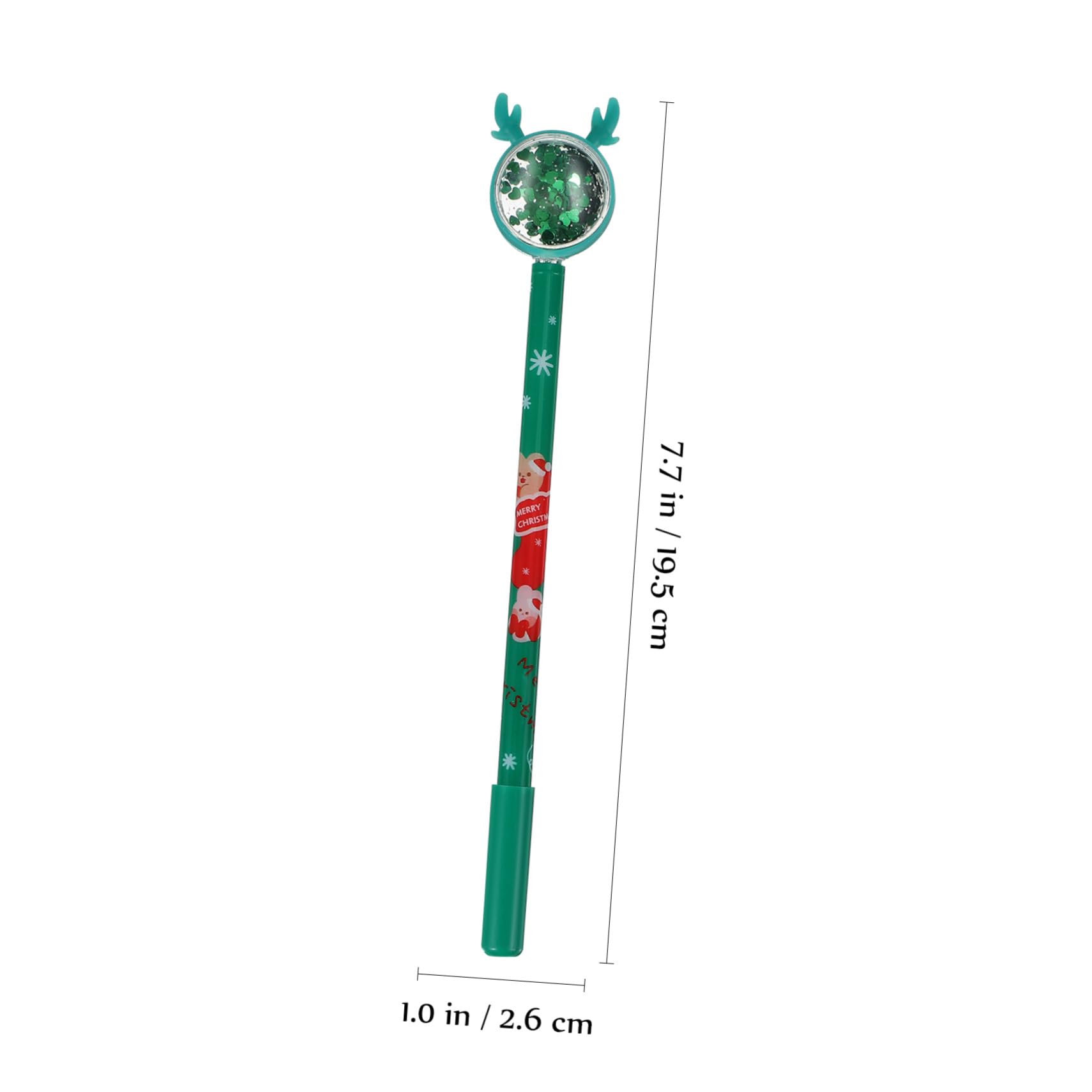 36 Pièces Stylos Gel Noël avec Toppers Renne à Paillettes Stylos Couleurs Multiples pour Signature et Écriture Fluide Lot Réutilisable pour Fêtes et Bureau