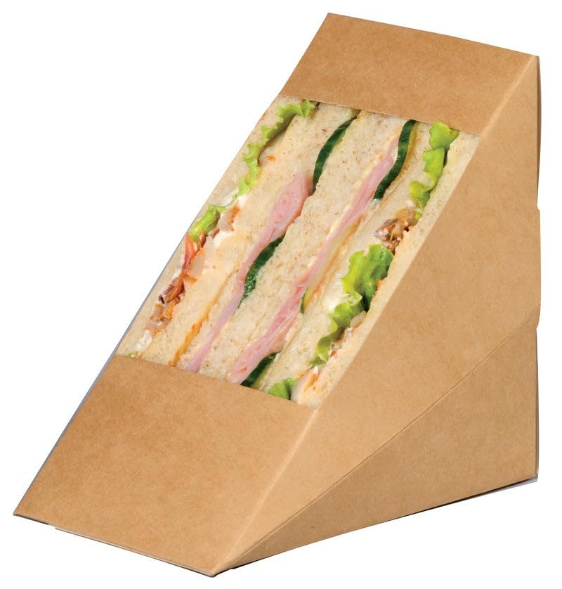 Envase Kraft para sandwich en servicios de catering y delivery take away