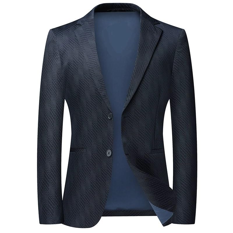 Men's Nylon Stretch Slim Fit Lightweight Casual Sport Coat Spring Two Button Lapel Suit Jacket