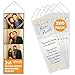 200 Premium Vinyl Photo Booth Bookmark Sleeves 2 1/4" X 6 1/4" for Wedding