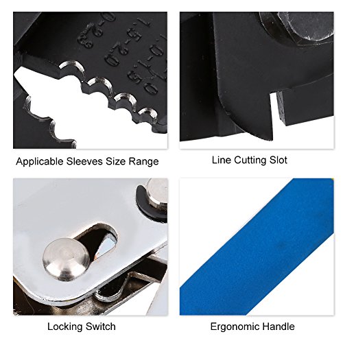 Wire Rope Crim Tool High Carbon Steel Wire Rope Swager Swaging Tool Fishing Plier Wire Rope Crimpers Crim Tool Swager Replacement for Fishing Line Crimp Sleeves Copper Swivels Snaps - Image 3