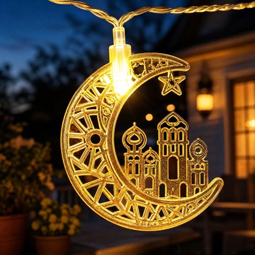 Image of 40 LED Star String Lights Battery Operated 20FT Star Mini Star Fairy Lights for Patio Garden,Wedding, Party, Home Decoration (Five-Combination)