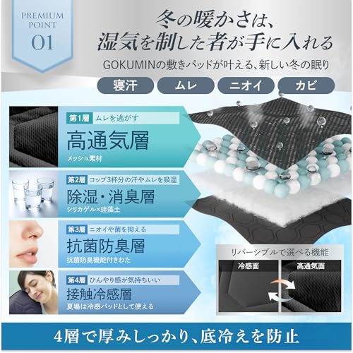 GOKUMIN 敷きパッド シングル G-JRS