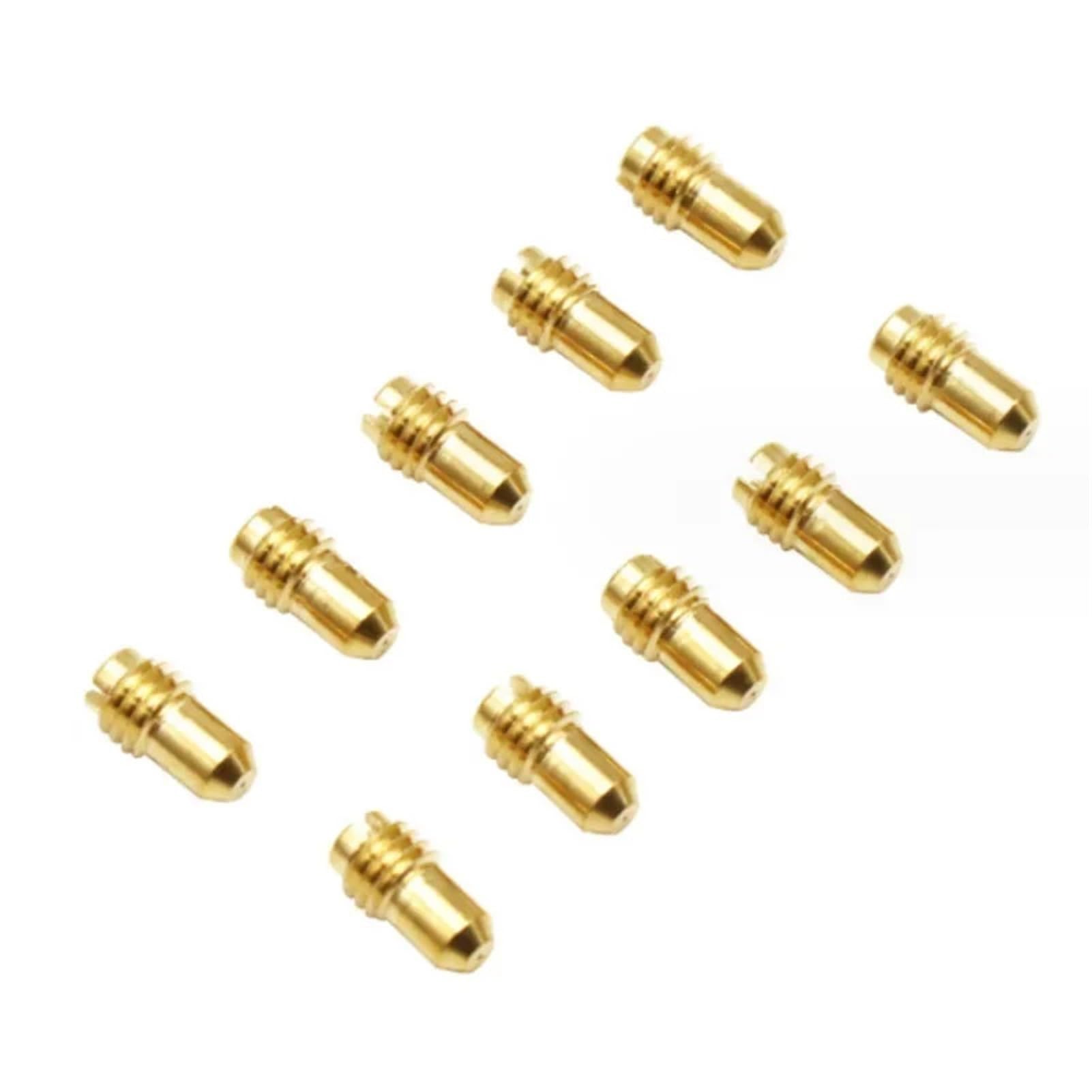 22/12/10 Pezzi getti al Minimo for Getto Pilota Filettatura M5x0.8 for Dellorto 1488 PHBG PHBD MA MB UA UB ugello di iniezione(30-52 (10pcs))