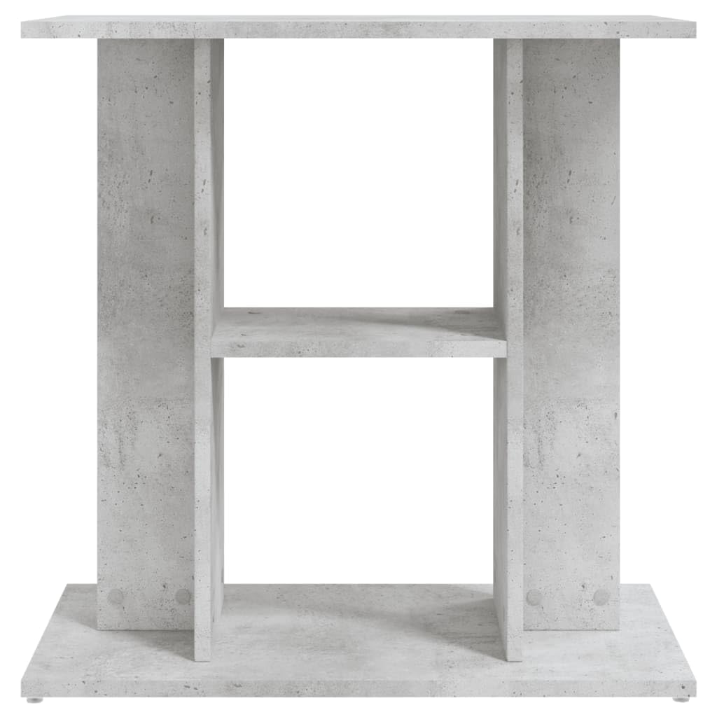 vidaXL Soporte para Acuario Madera ingeniería Gris hormigón 60x30x60cm