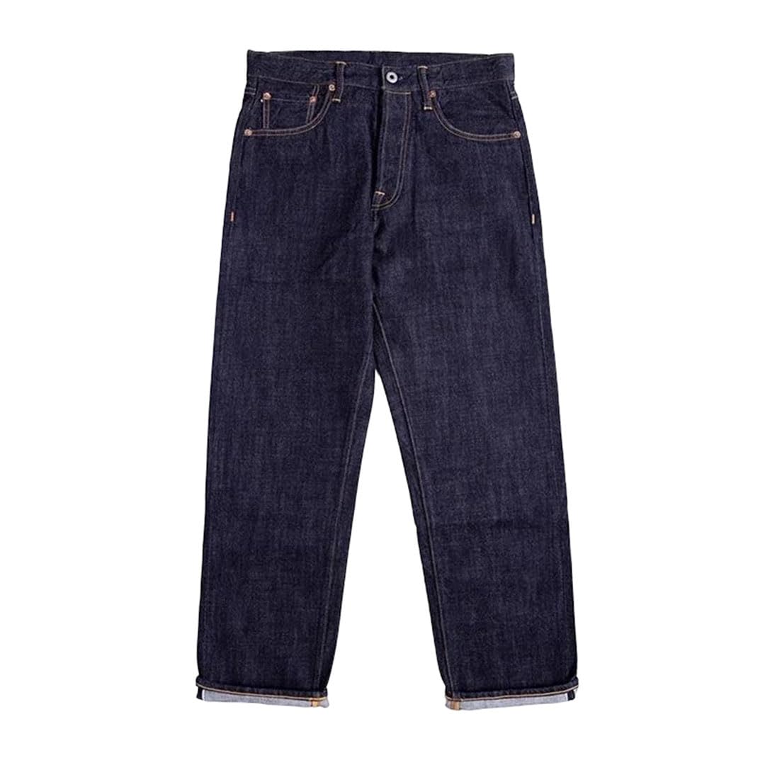 Mens Loose Fit Denim Jeans - Straight Leg Casual Comfort Trousers