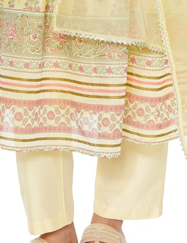 Image of Amazon Brand - Myx Women's Kurta Pant Set with Dupatta| Salwar Suit (Available in Plus Sizes)