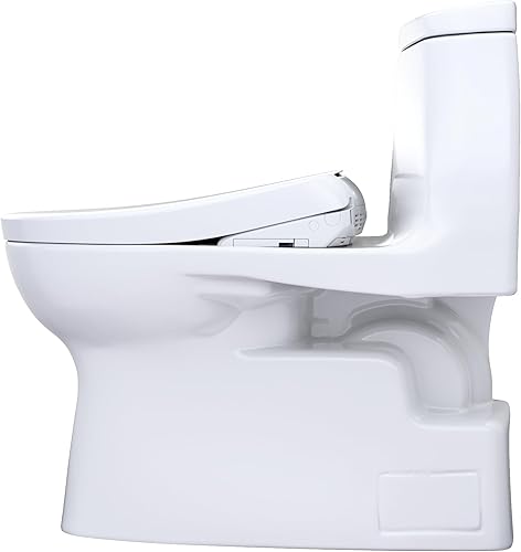 Miniatura 17 de TOTO WASHLET+ Carlyle II MW6144736CEFGA#01 - Inodoro alargado de una pieza con asiento de bidé contemporáneo WASHLET+ S7A, algodón blanco