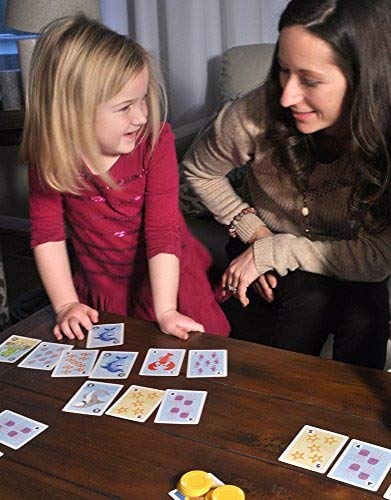 Fournier- Sharks Are Wild-Aprendiendo los Números Juego de Cartas Educativo, Multicolor (1040719)