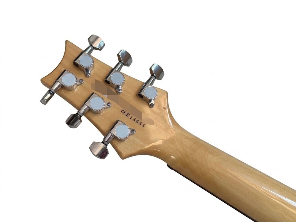 Chitarre elettriche a corpo solido da 39 pollici, chitarra elettrica con top fiammato verde smeraldo, bobina divisa e intarsi di uccelli, Guitarra Electrica for esercitazioni palco