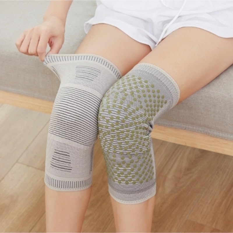 Exercise, protection Graphene Wormwood Knee Pads Warm Joints Middle-aged and Elderly Knee Leg Guards Unisex for Fitness, cycling, running, playing football