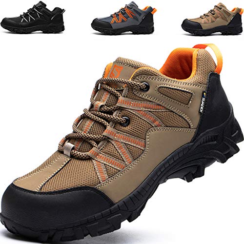 SUADEEX Zapatos de Seguridad Hombre, Zapatos de Trabajo Hombres, Puntera de Acero Ligeros...