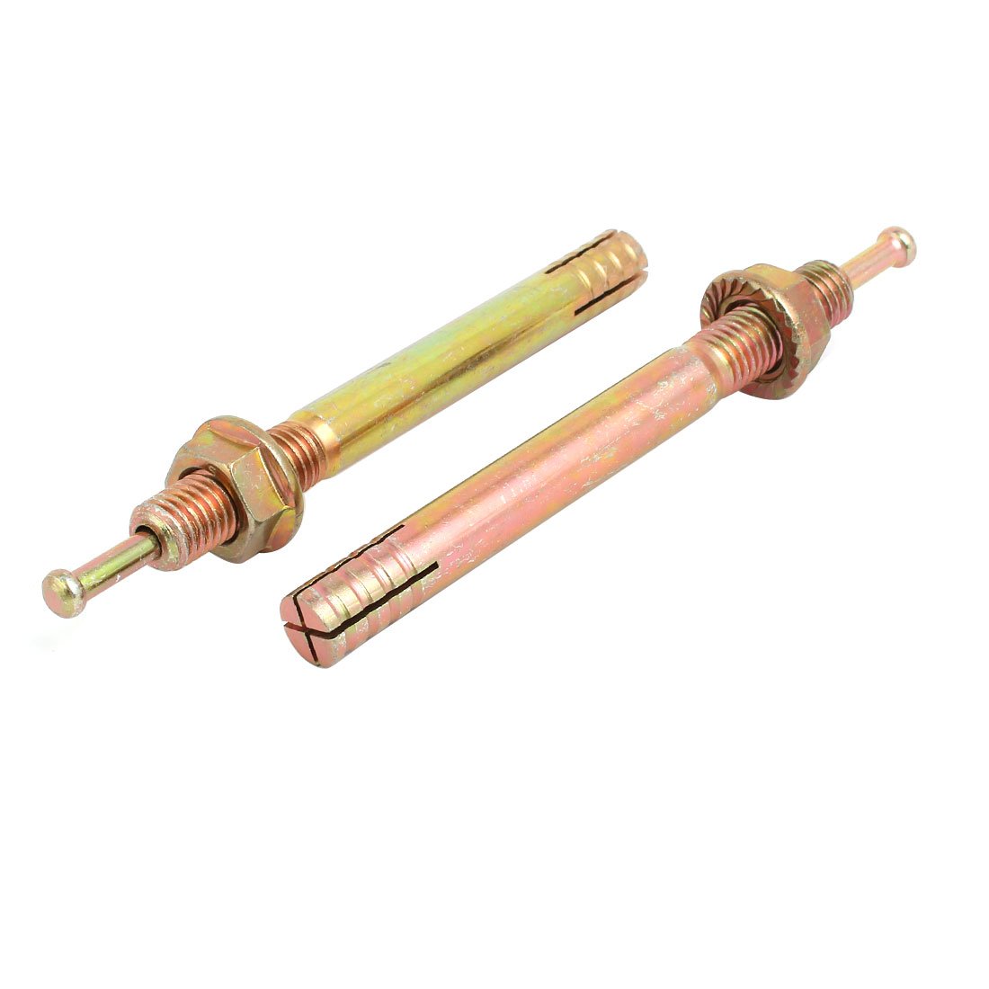 Aexit M12 x Fastener 120mm Zinc Plated Hammer Drive Anchor Expansion Bolt Fastener 8pcs Model:69as260qo19