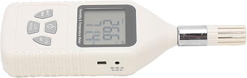 Miniatura 6 de Hyuduo GM1360A Digital Thermometer Hygrometer Handheld Temperature Humidity Meter with Large LCD Screen Dual Sensors for Factory Lab Warehouse