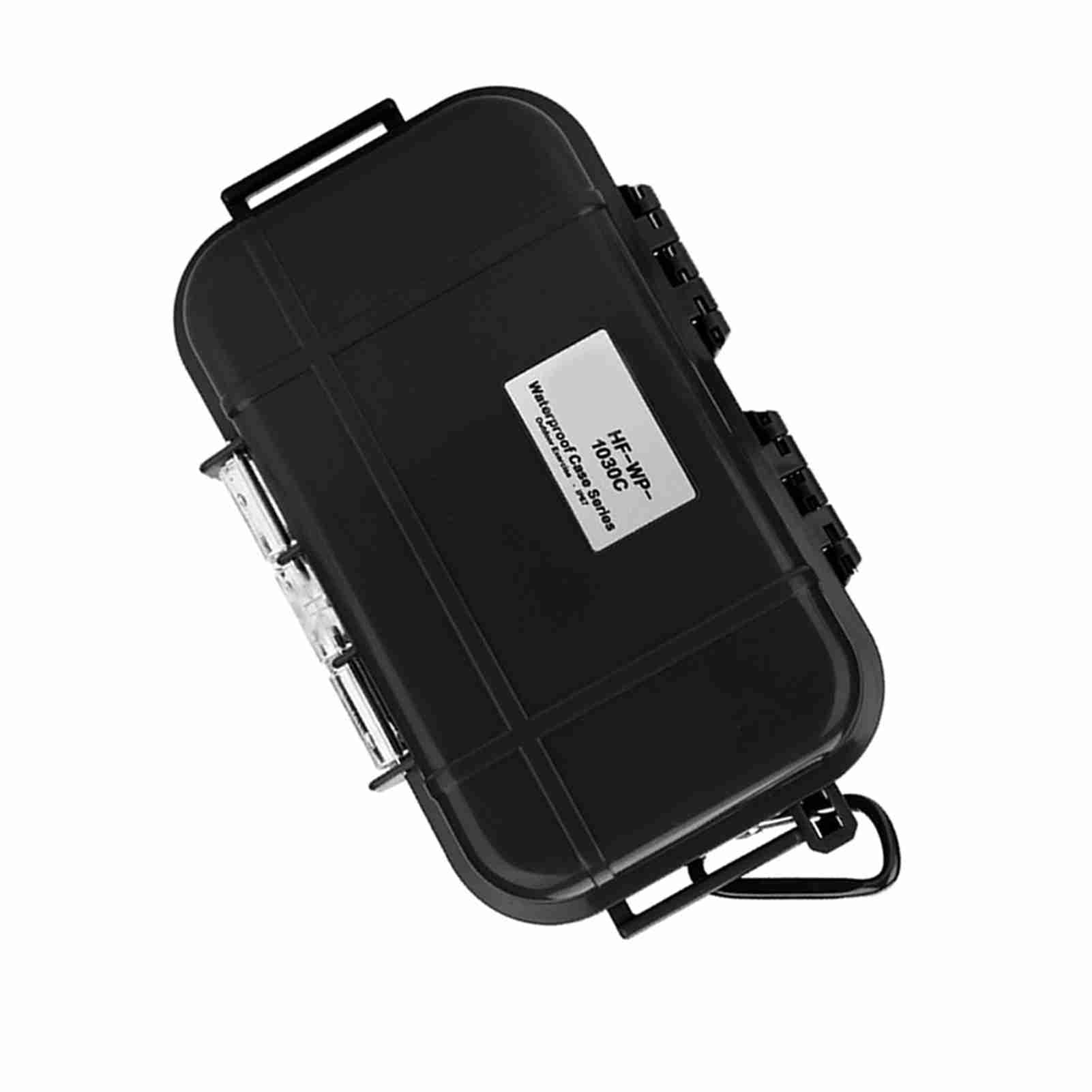 Cocoarm ABS EDC Box Impermeabile Scatola di Stoccaggio con Cuscinetto in Gomma Staccabile