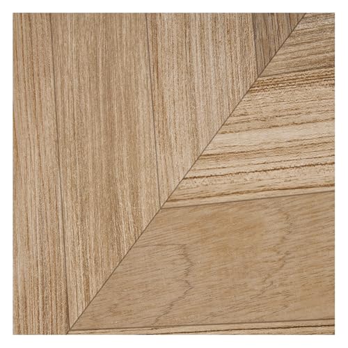 INMOZATA Herringbone Vinyl Flooring Roll Wood Effect Lino Flooring Roll Waterproof Self Adhesive Vinyl Flooring for Bathroom Kitchen 60X300cm 1 roll (1.8m²，Light Brown Herringbone)