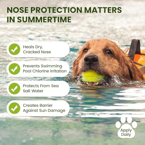 1 oz Pflanzlicher Nasenbalsam für Hunde - Natürliche Linderung und Feuchtigkeit für trockene, rissige Nasen